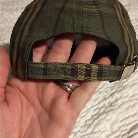Authentic Burberry Olive and Brown Plaid Cap - Picture 14 of 16